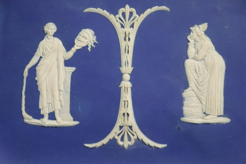 4 Wedgwood Dark Blue Jasper Dip Trays