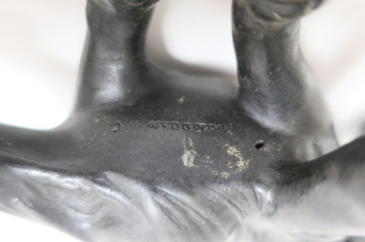 Pair of Wedgwood Black Basalt Elephants