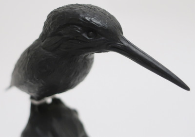 Wedgwood Black Basalt of a King Fisher