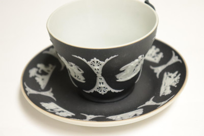 10 Wedgwood Black Jasper Dip Vases/Containers