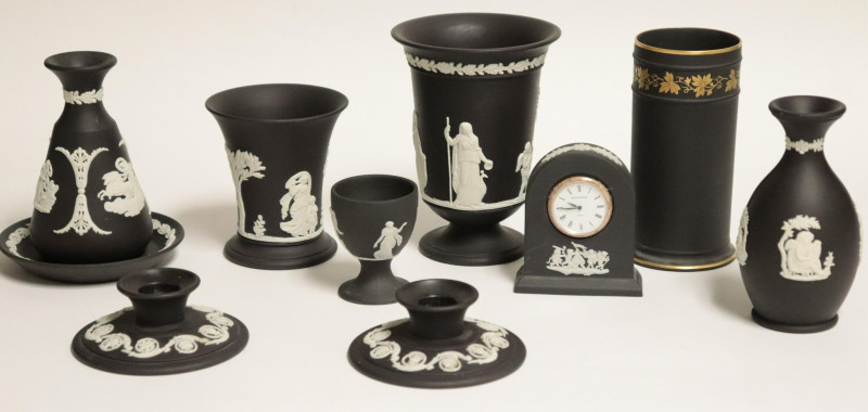 10 Wedgwood Black Basalt Small Items