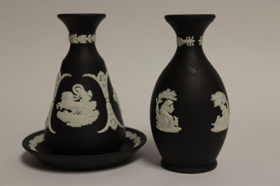 10 Wedgwood Black Basalt Small Items