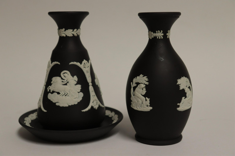 10 Wedgwood Black Basalt Small Items