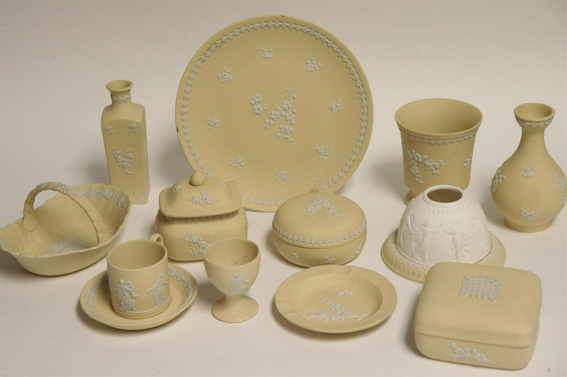 11 Wedgwood Yellow Jasperware
