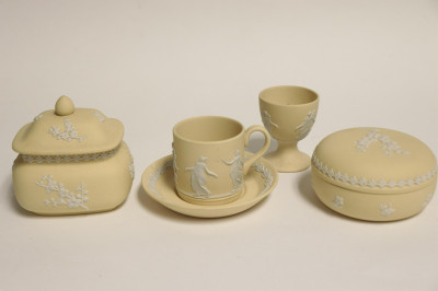 11 Wedgwood Yellow Jasperware