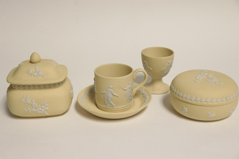 11 Wedgwood Yellow Jasperware