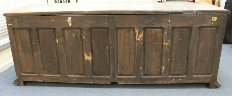 French Provincial Blue Painted Cherry Buffet