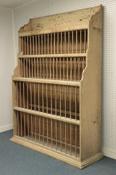French Provincial Cream Painted Dryer, 19th C.
