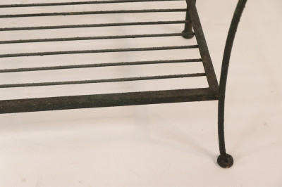French Provincial Style Painted Iron Baker&apos;s Rack