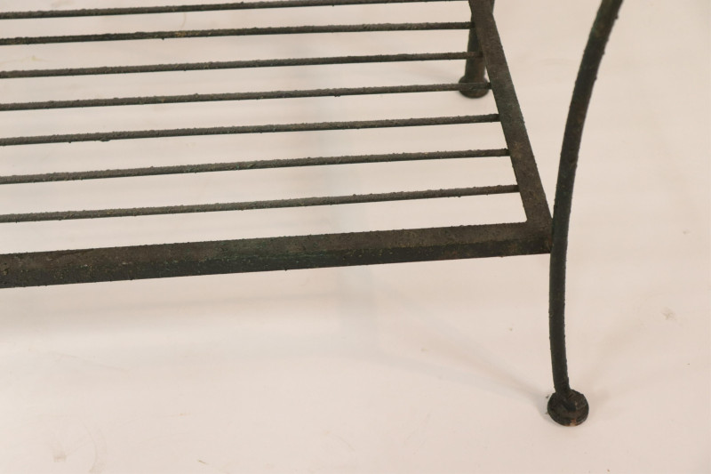 French Provincial Style Painted Iron Baker&apos;s Rack