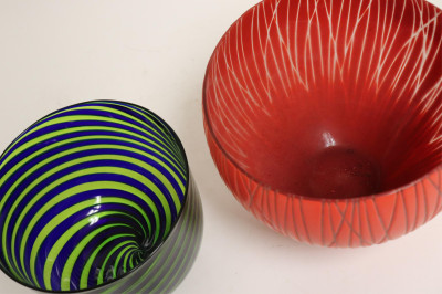 Two Art Glass Bowls