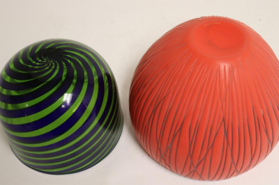 Two Art Glass Bowls
