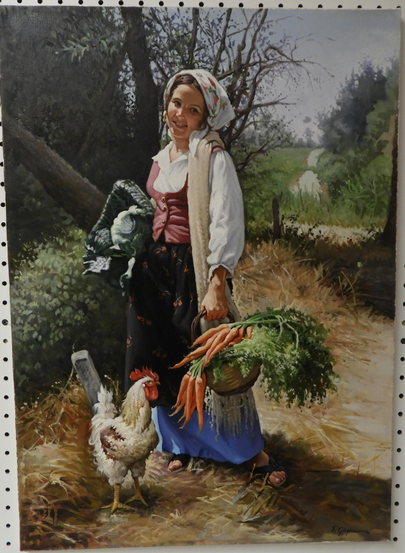 Francesco Alfano Giugliano - Girl with Rooster
