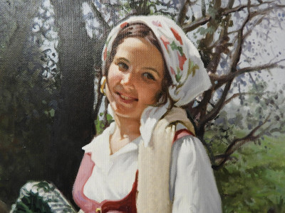 Francesco Alfano Giugliano - Girl with Rooster