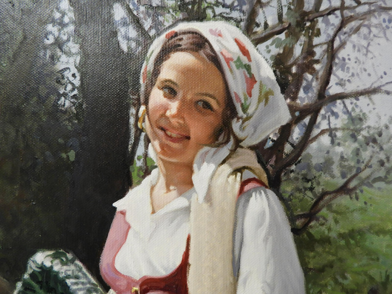 Francesco Alfano Giugliano - Girl with Rooster