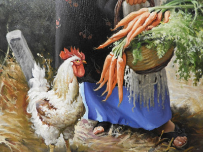 Francesco Alfano Giugliano - Girl with Rooster