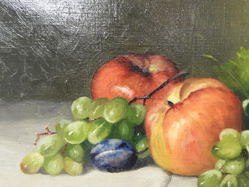 Romek Árpád - Still Life with Fruits &amp; Vase