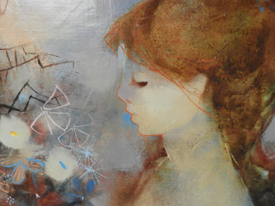 Daniel Gelis - Woman with Flowers