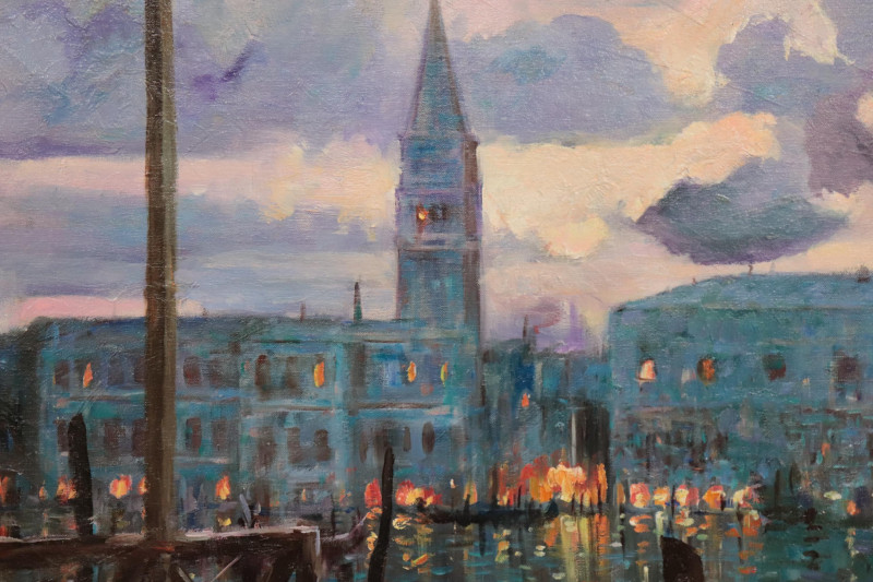 Jason He - Venice Lights &amp; Gondolas at Night