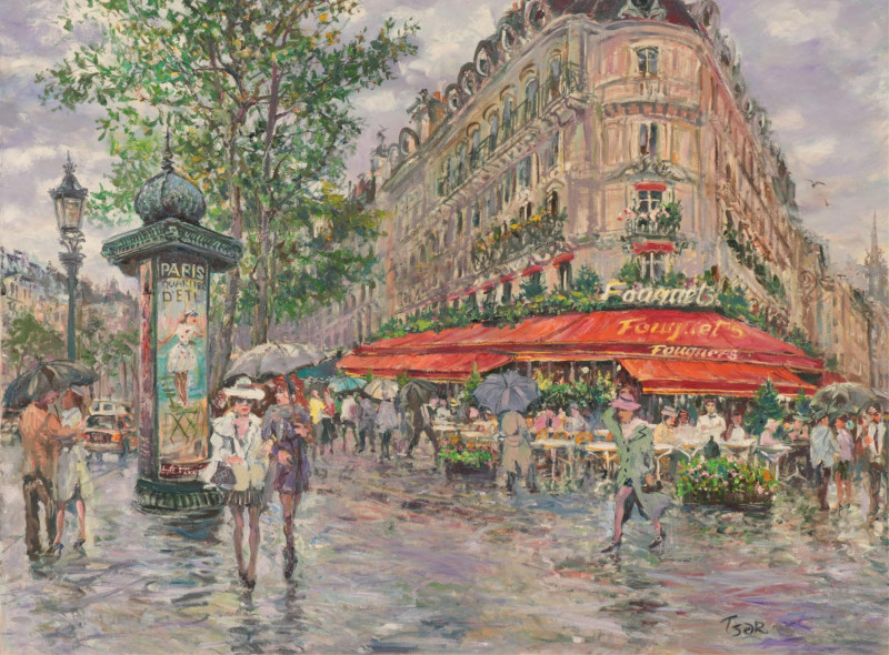 Val Tsar - &apos;Romance In The Rain Le Fouquet Cafe&apos;