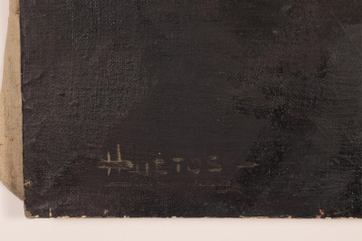 Domingo Huetos - The Golden Dress with Green Dots