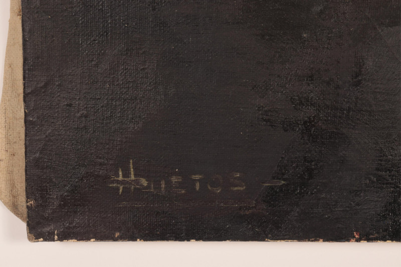 Domingo Huetos - The Golden Dress with Green Dots