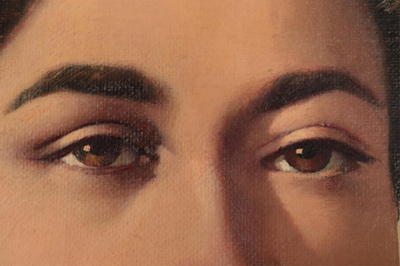 Domingo Huetos - The Golden Dress with Green Dots