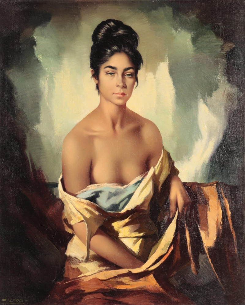 Domingo Huetos - Semi Nude in Elegance