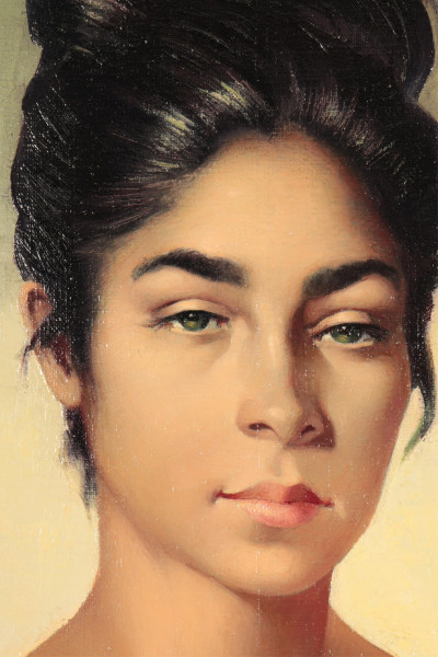 Domingo Huetos - Semi Nude in Elegance