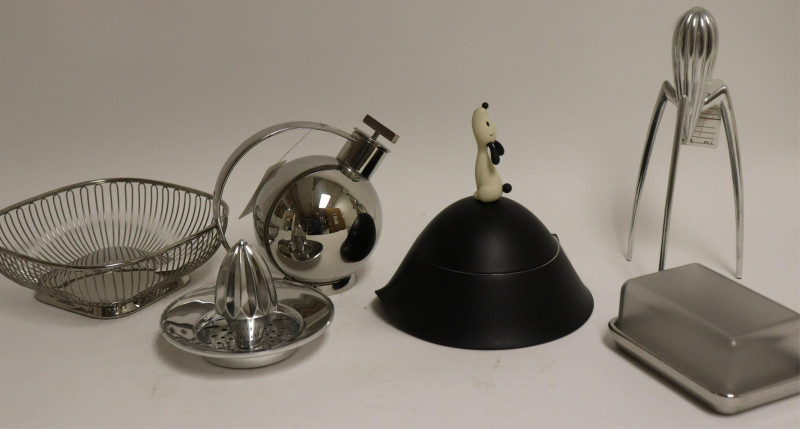 6 Alessi Steel &amp; Plastic Table Articles