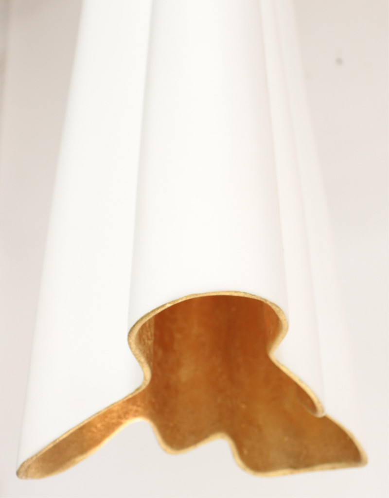 Contemporary Ceramic &quot;Hanging Drape&quot; Lantern