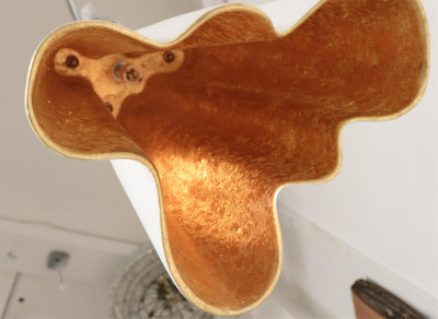 Contemporary Ceramic &quot;Hanging Drape&quot; Lantern