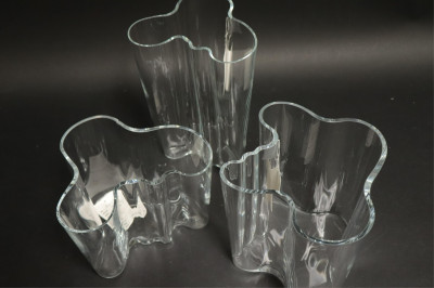 4 Alvar Aalto Glass Vases