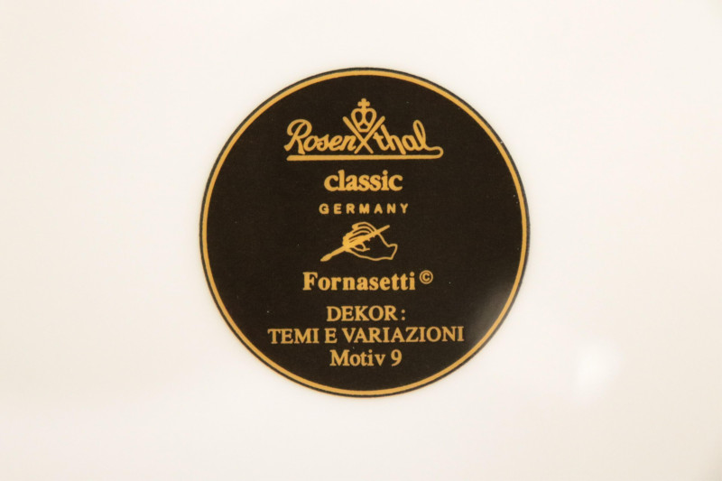 Fornasetti Rosenthal &quot;Temi e Variazioni&quot; Plates
