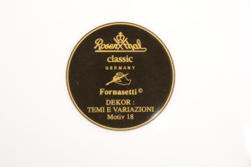 Fornasetti Rosenthal &quot;Teni e Variazioni&quot; Plates