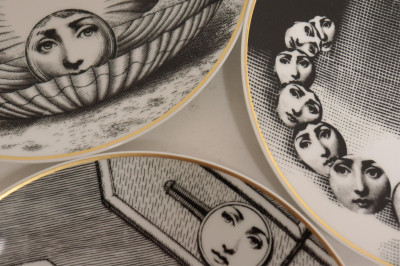 Fornasetti Rosenthal &quot;Teni e Variazioni&quot; Plates