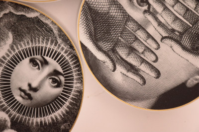 Fornasetti Rosenthal &quot;Teni e Variazioni&quot; Plates