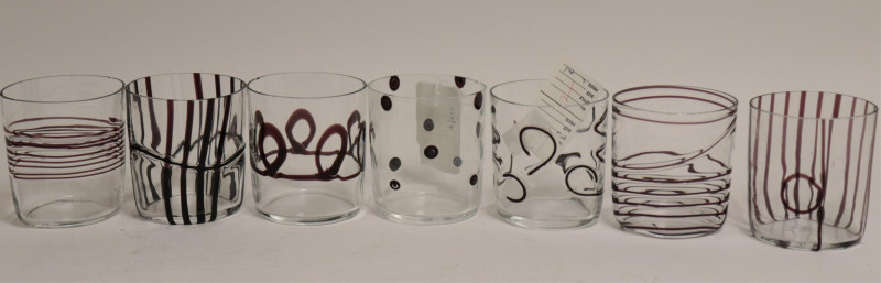 Carlo Moretti 7 Oblong Swirl Tumblers