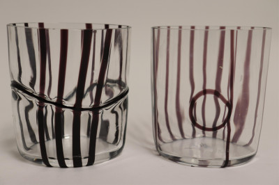 Carlo Moretti 7 Oblong Swirl Tumblers