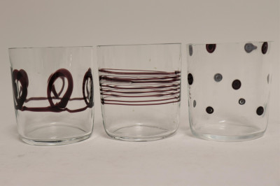 Carlo Moretti 7 Oblong Swirl Tumblers