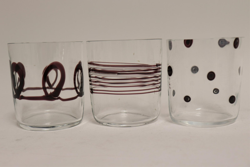 Carlo Moretti 7 Oblong Swirl Tumblers