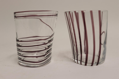Carlo Moretti 7 Oblong Swirl Tumblers