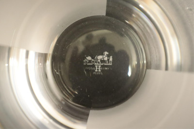 Hermes Etched Glass Bowls &amp; 12 Nut Dishes