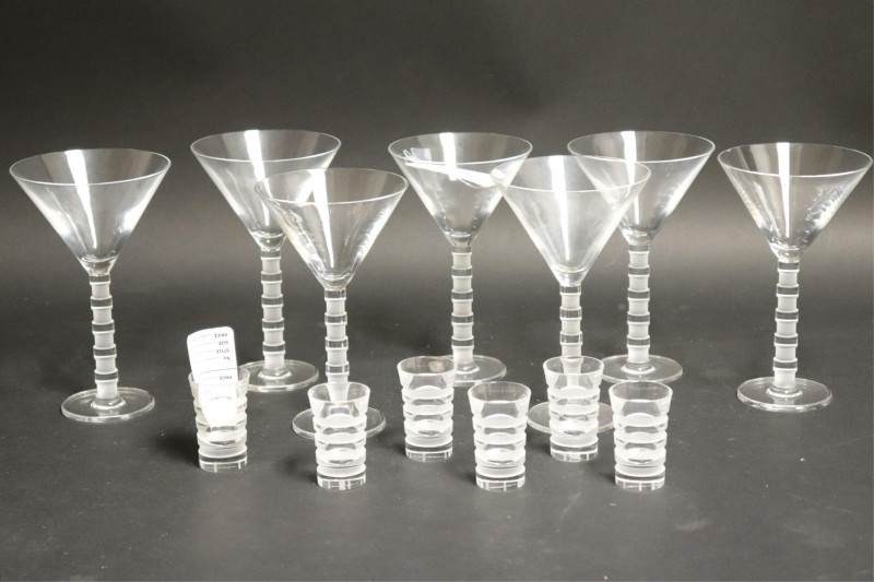 Salviati Etched Clear Glasses