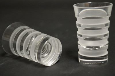 Salviati Etched Clear Glasses