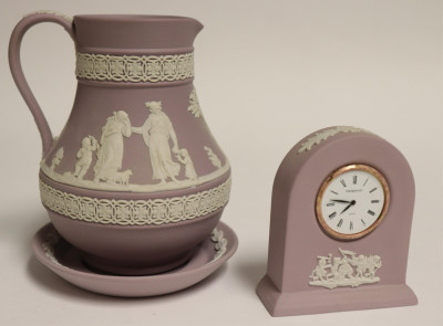 13 Wedgwood Lavender Jasperware Pieces