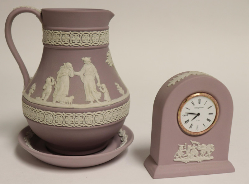 13 Wedgwood Lavender Jasperware Pieces