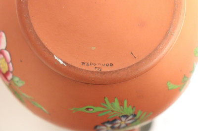 3 Wedgwood Rosso Antico Containers