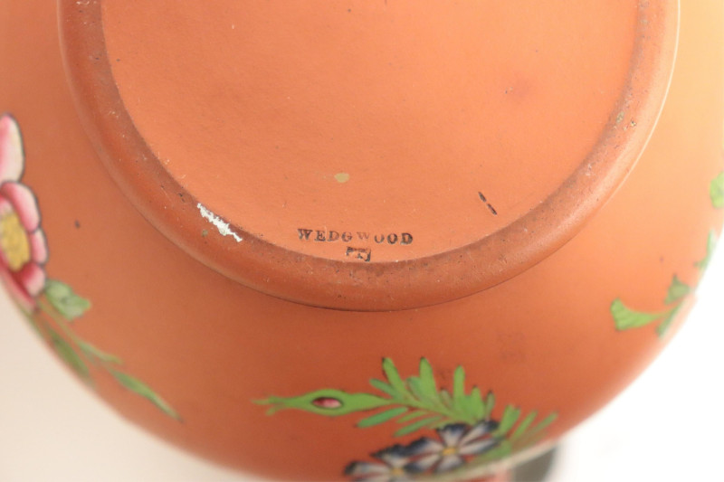 3 Wedgwood Rosso Antico Containers