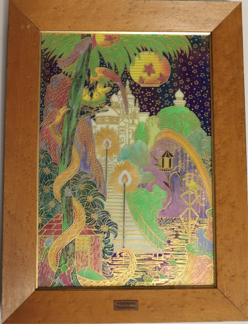 Wedgwood Fairyland Lustre Plaque Enchanted Palace
